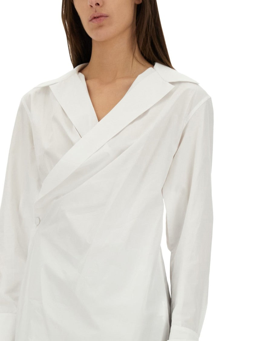 Givenchy Wrap-Around Shirt With Deep V-Neckline