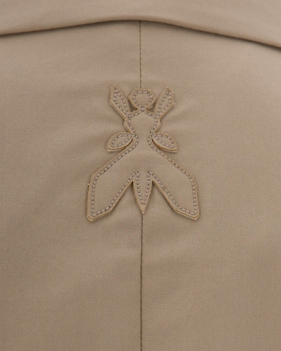 Patrizia Pepe Cropped Tailored Blazer With Ornamental Fly Motif