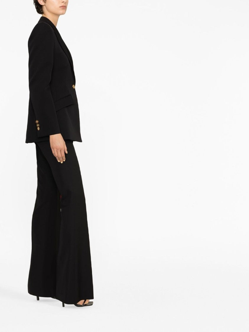 Versace Single-Breasted Wool Blend Blazer With Medusa Detail