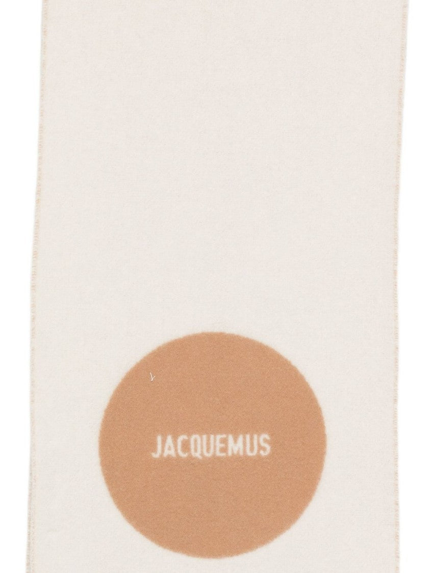 Jacquemus Long Rectangular Silk-Nylon Scarf With Fringed Ends
