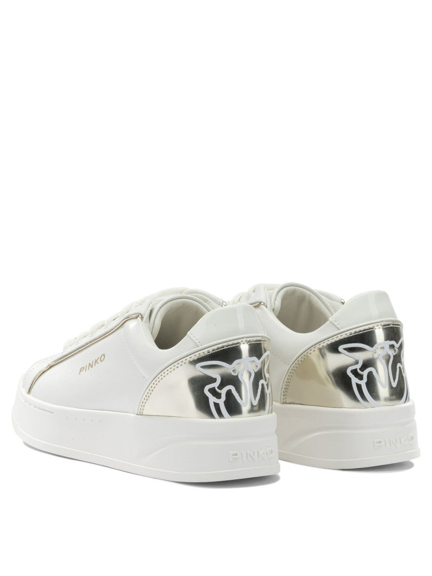 Pinko Smooth Leather Low-Top Sneakers