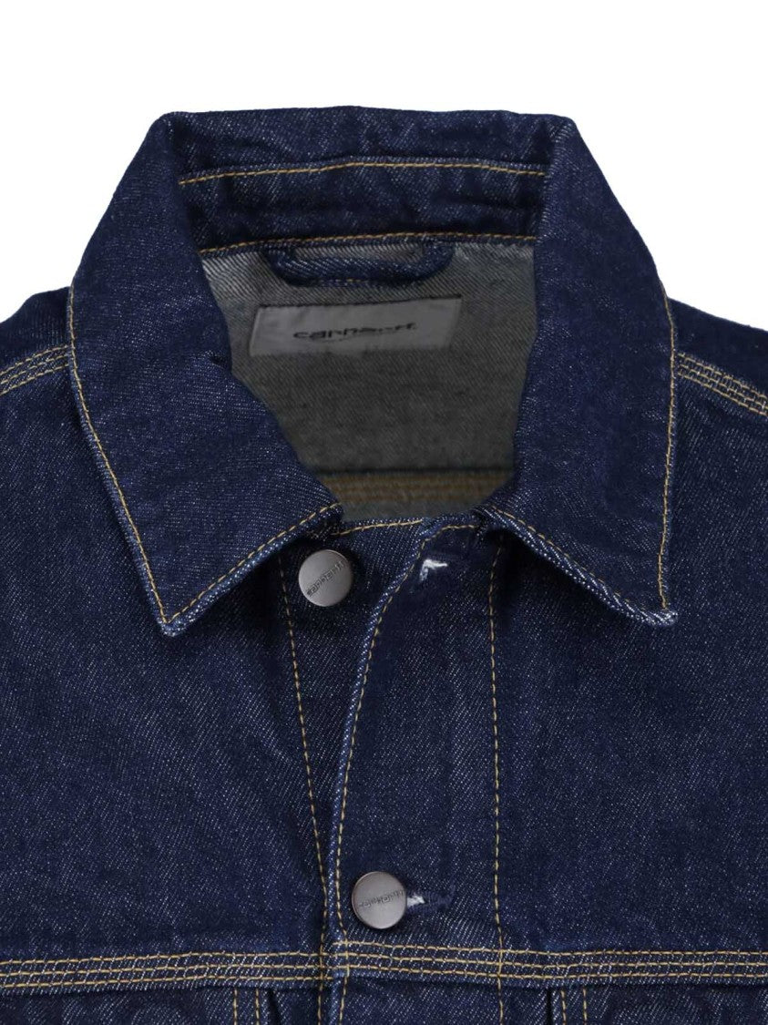 Carhartt Wip Blue Helston Cotton Denim Jacket