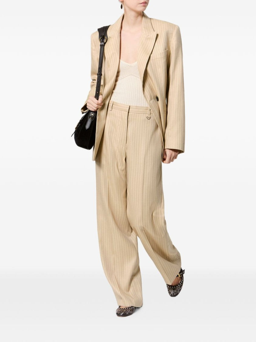 Isabel Marant Tailored Double-Breasted Pinstripe Jacket