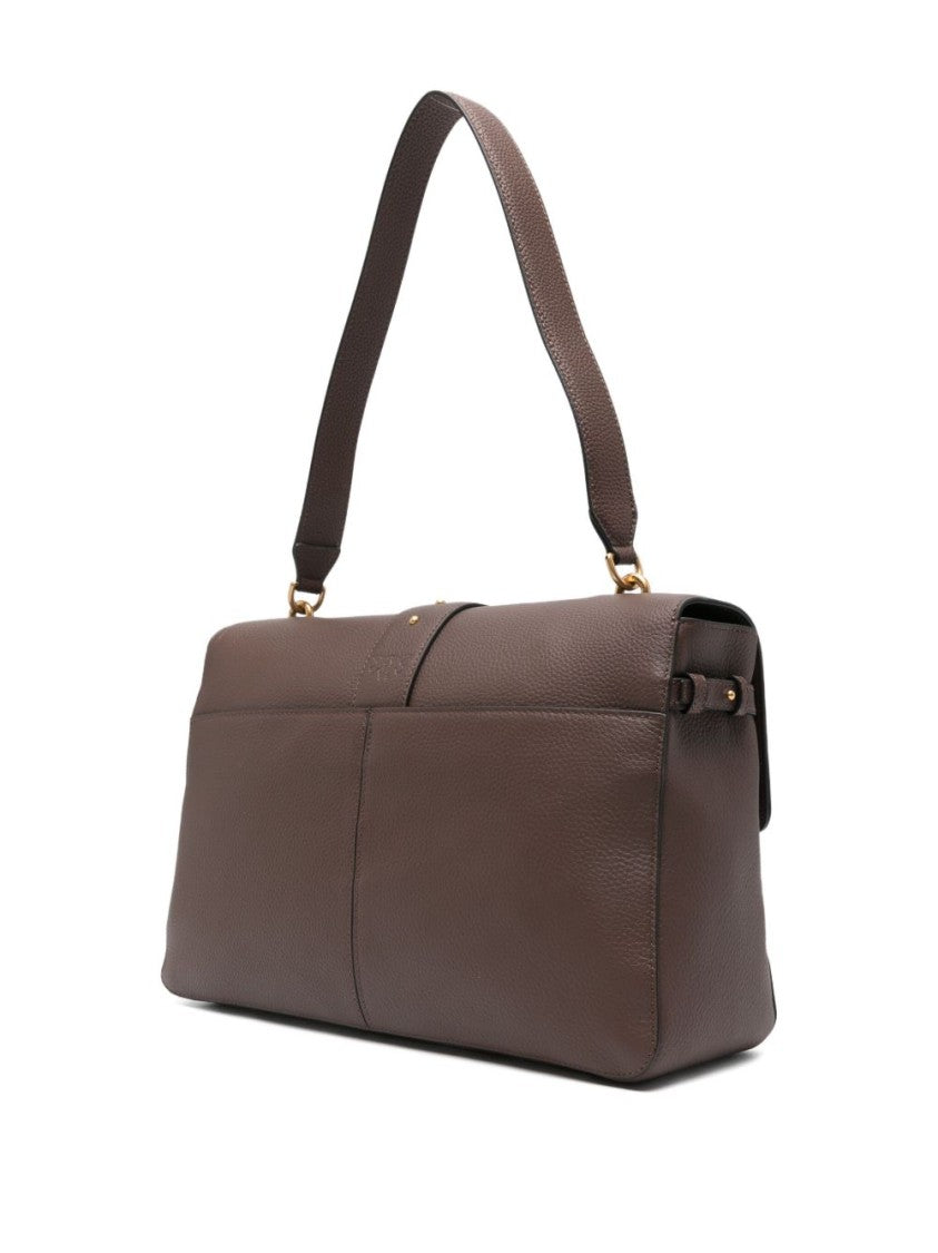 Pinko Structured Shoulder Bag With Gold-Tone Metal Clasp