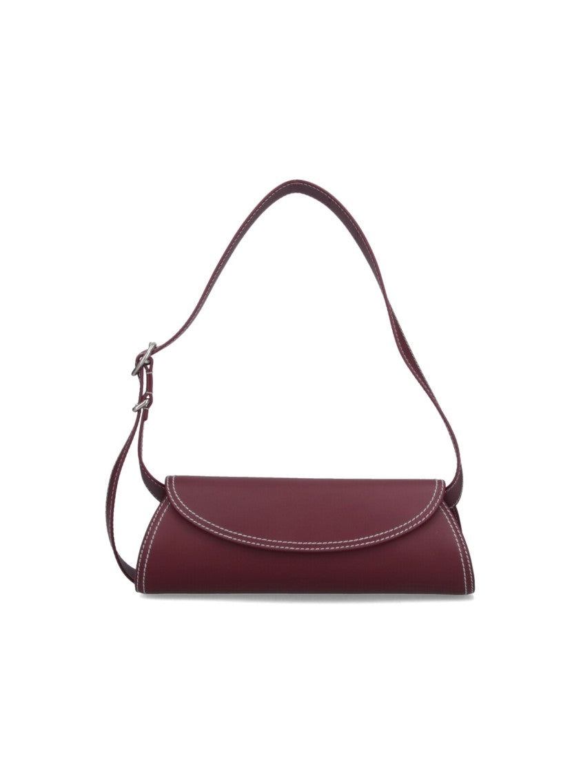 Jil Sander Cannolo' Small Shoulder Bag – Bordeaux