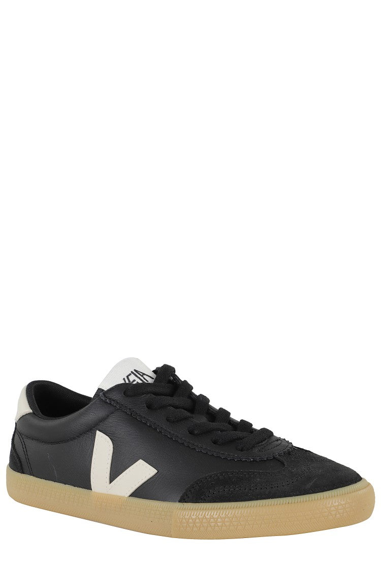 Veja Low-Profile Black Leather Sneakers