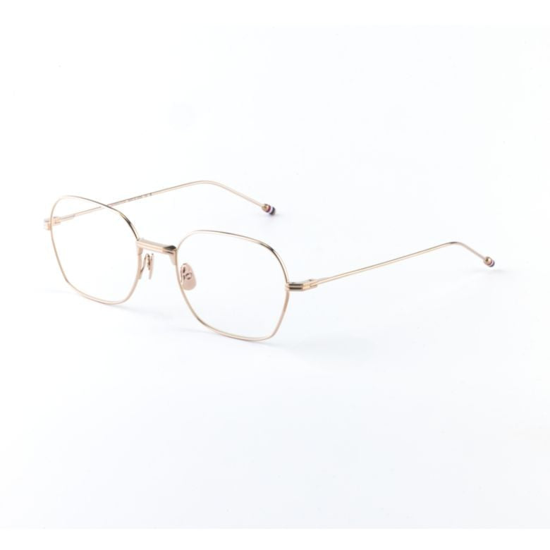 Thom Browne Ueo945a Rectangular Gold-Finish Eyeglasses