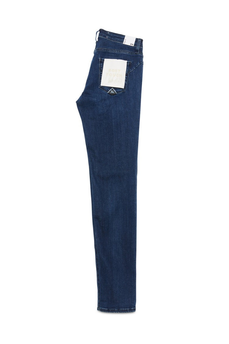 Roy Rogers Mid-Rise Dark Wash Push-Up Jeans