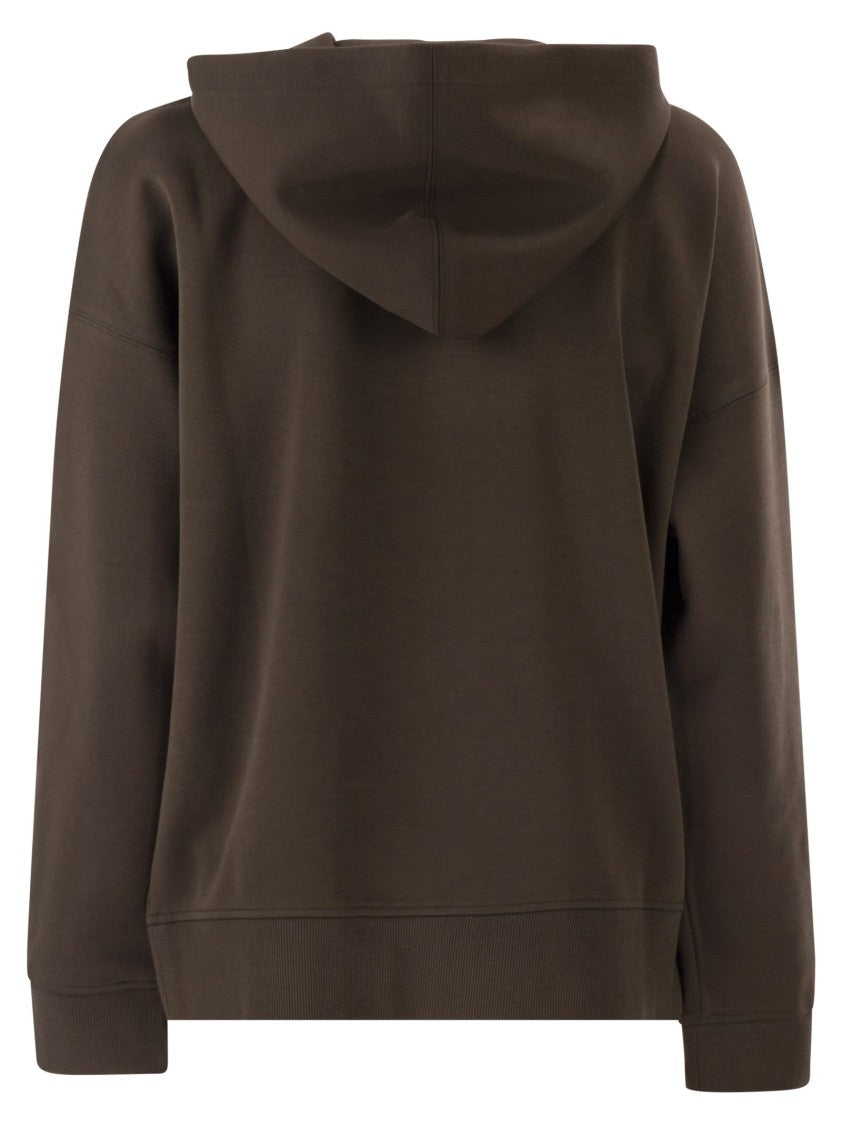 Max Mara Smmjour - Technical Jersey Zip-Up Sweatshirt