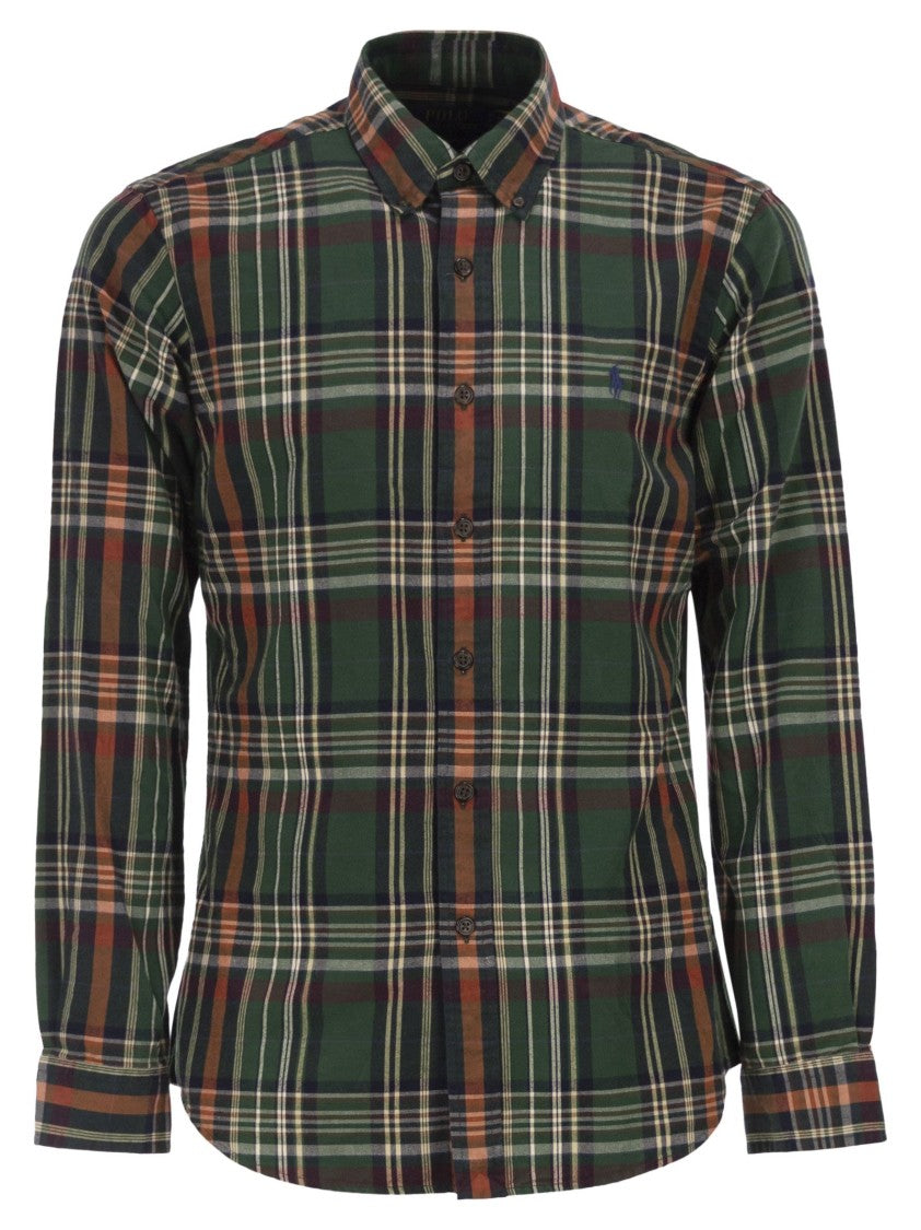 Polo Ralph Lauren Custom-Fit Checked Oxford Shirt