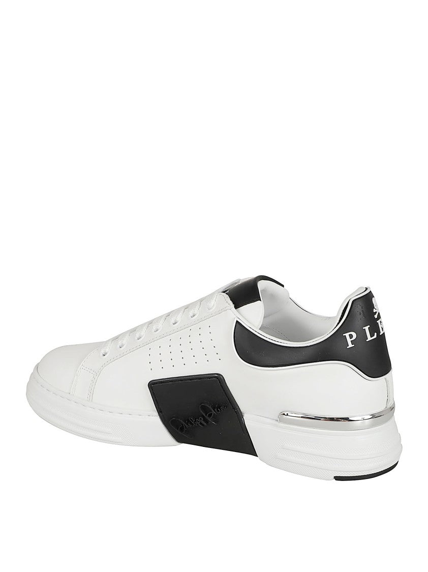 Philipp Plein Hexagon Low-Top Sneakers With Nappa Leather