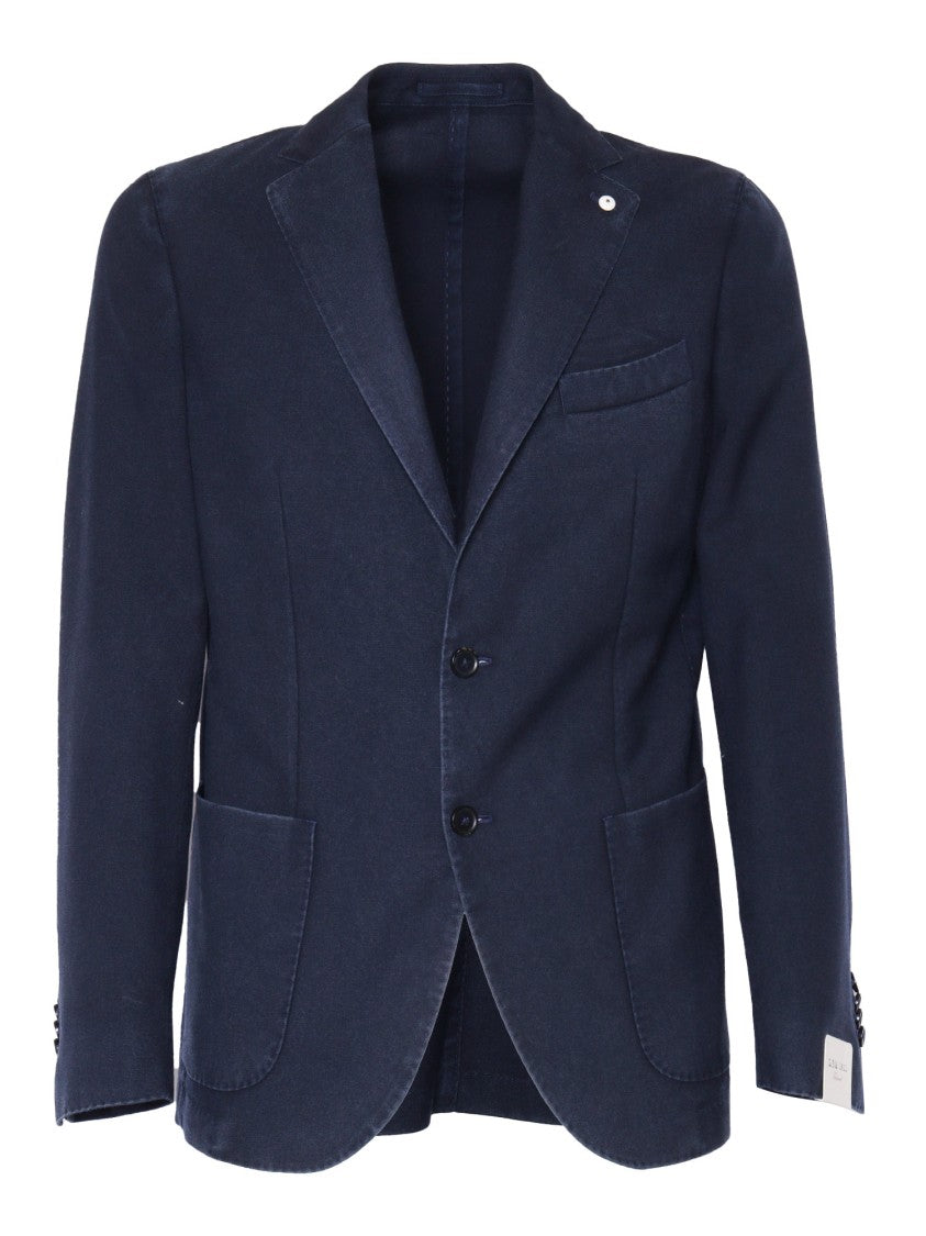 Brando-Lubiam Tailored Virgin Wool Jacket With Notched Lapel