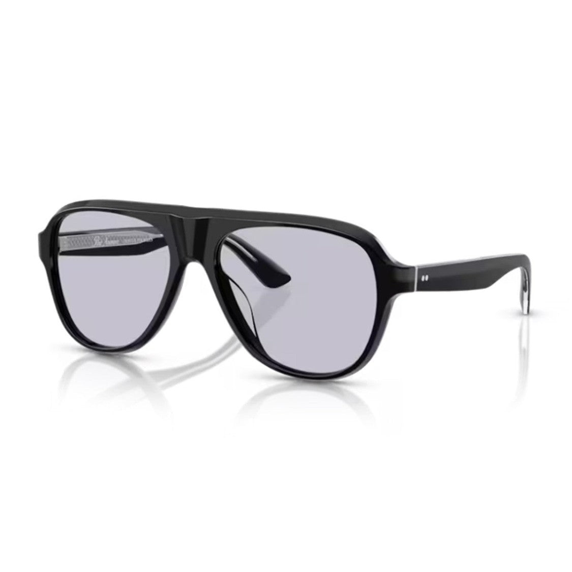 Oliver Peoples Black Paul Newman Acetate Oversized Aviator Sunglasses