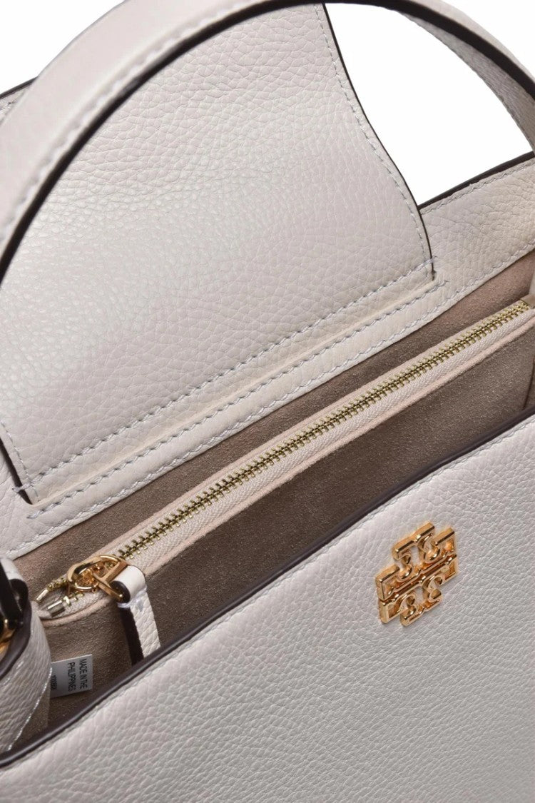 Tory Burch Britten Satchel Handbag - White