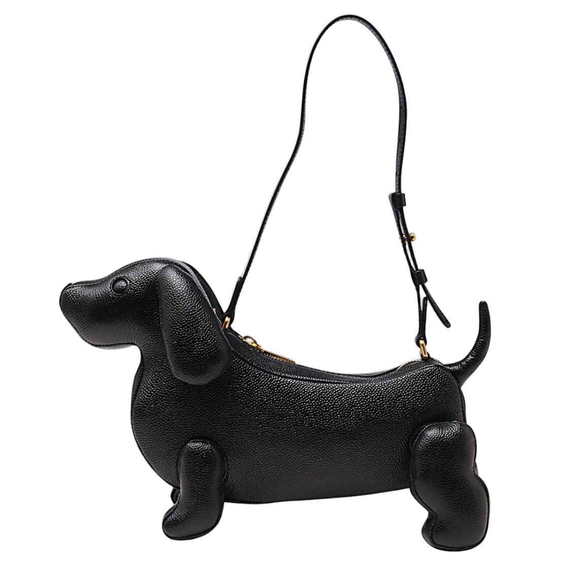 Thom Browne Sculptural Dachshund-Shaped Handbag With Adjustable Strap