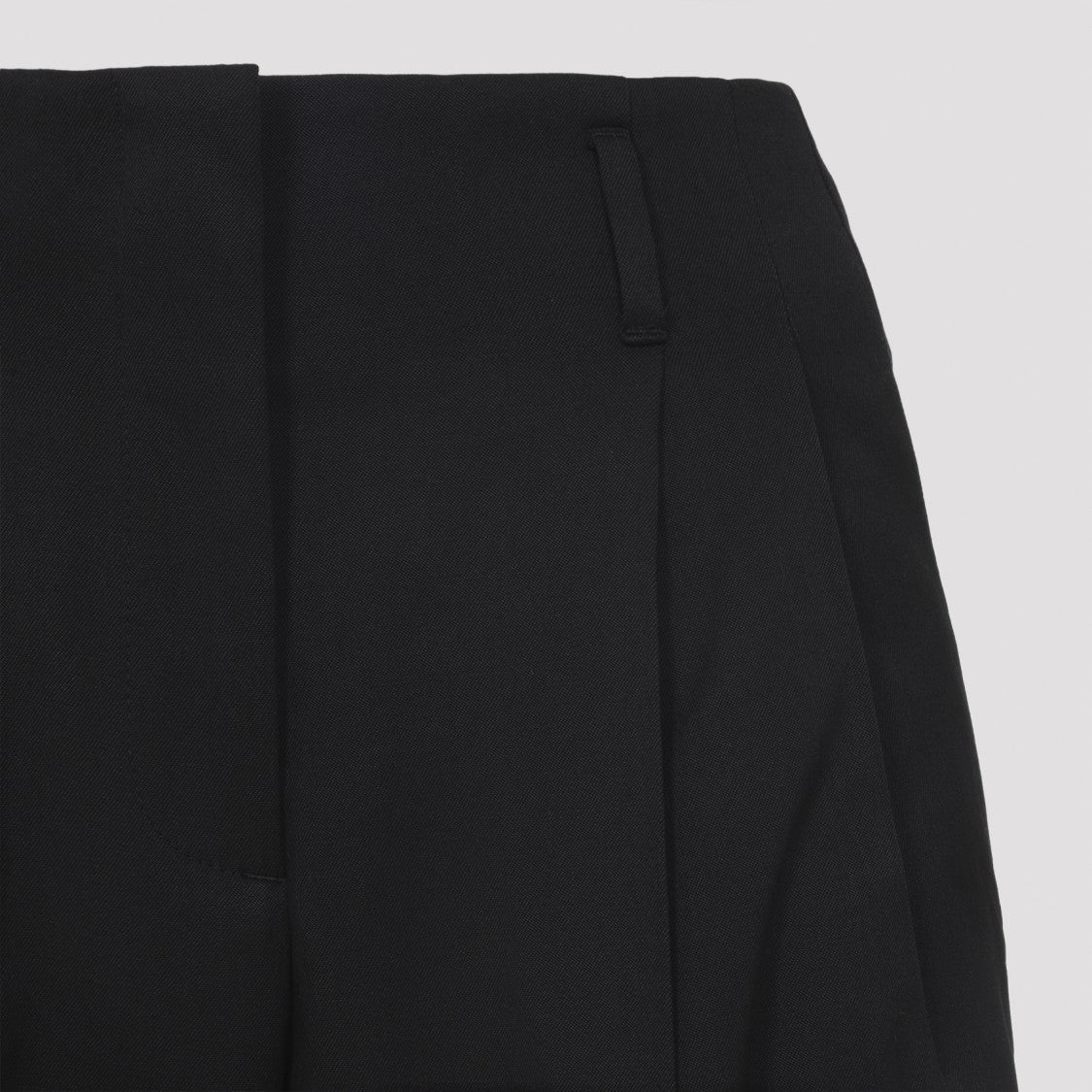 Golden Goose Black Virgin Wool Wide Leg Pant
