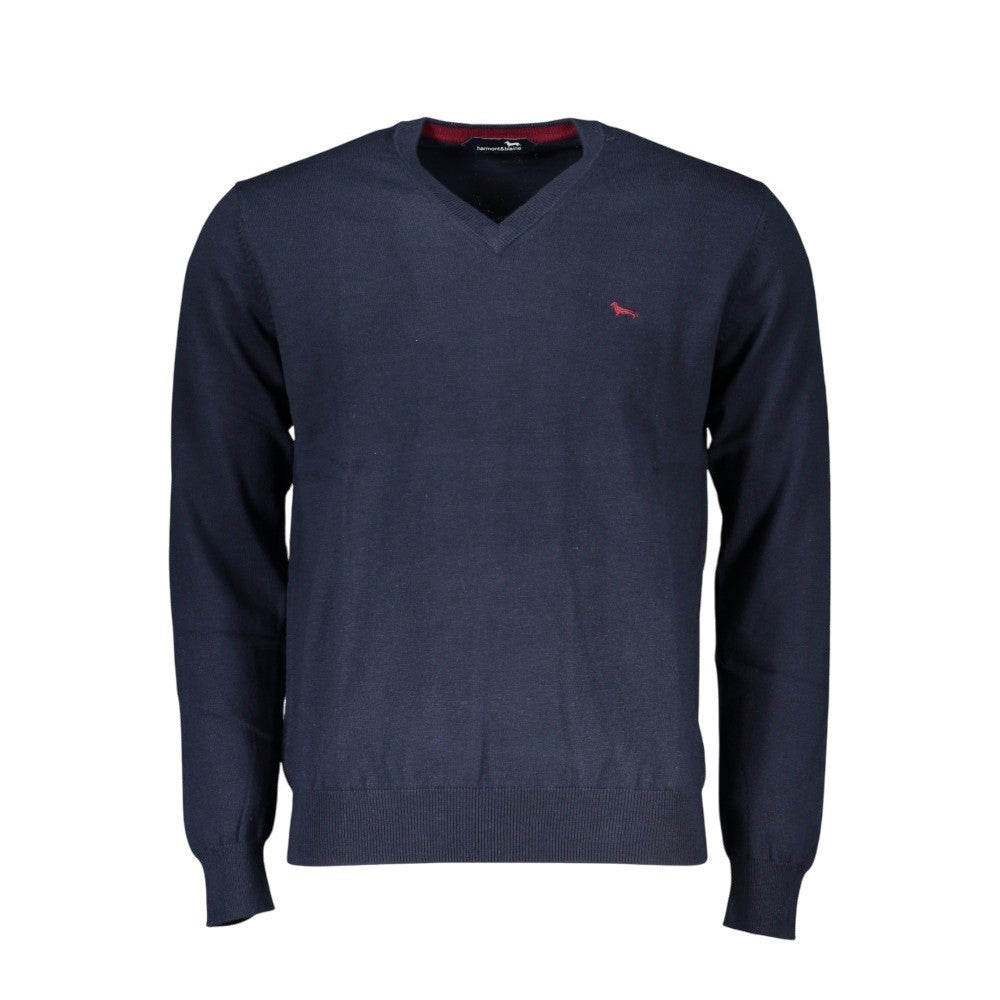 Harmont & Blaine Classic Crew-Neck Pullover With Contrasting Collar