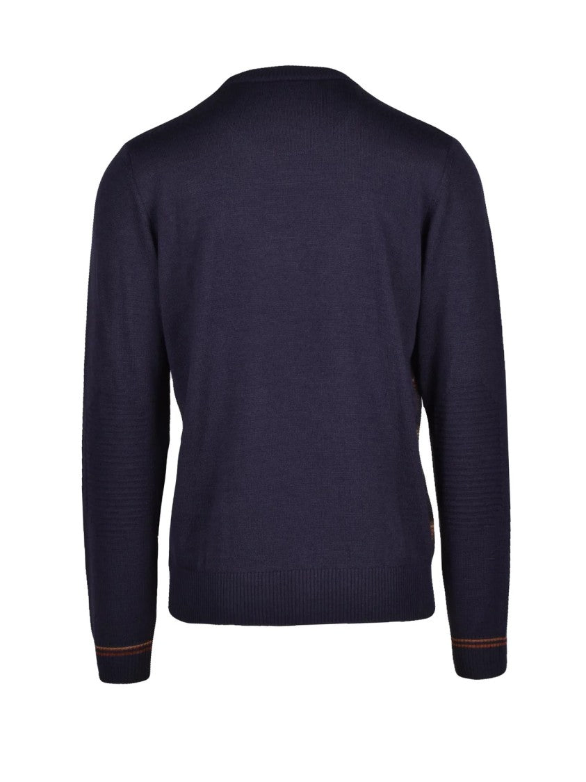 Bob Multicolor Zigzag Wool-Blend Crewneck Sweater