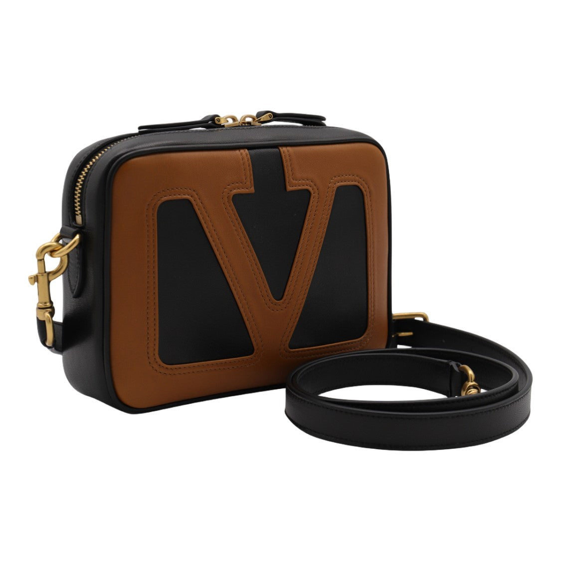 Valentino Garavani Oversized V-Shaped Crossbody Bag
