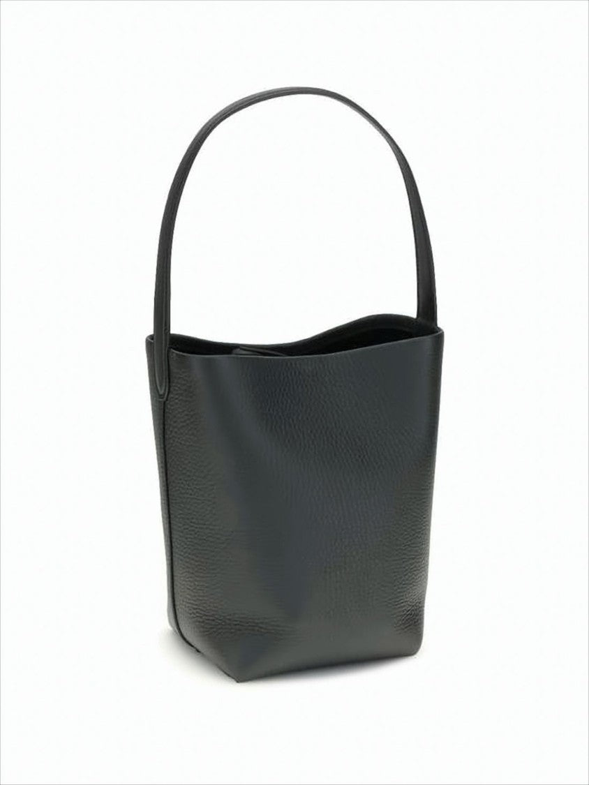 The Row Textured Calf Leather Small Tote Bag