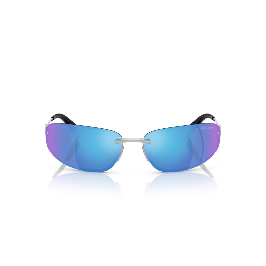Miu Miu 0Mu A50s Rimless Silver Sunglasses