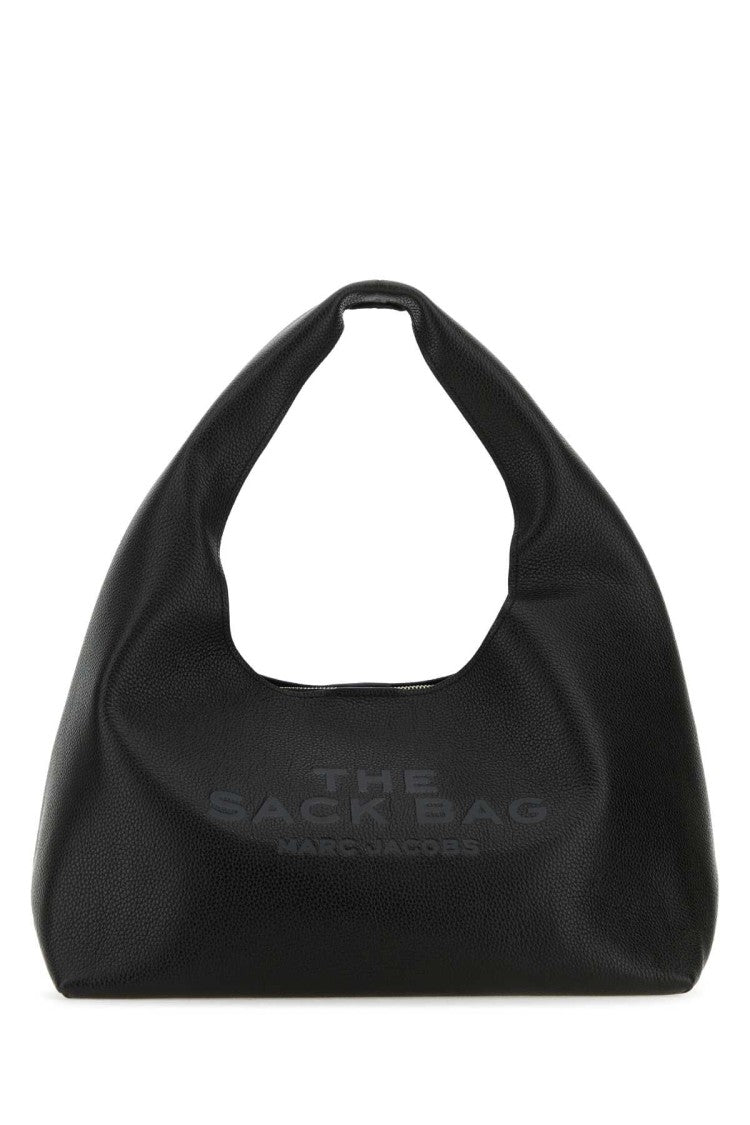 Marc Jacobs Black Leather The Sack Bag Shopping Bag