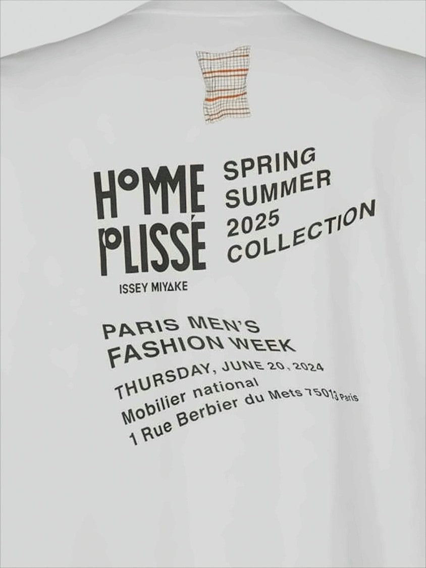 Homme Plissé Issey Miyake White Relaxed Fit Long-Sleeve T-Shirt