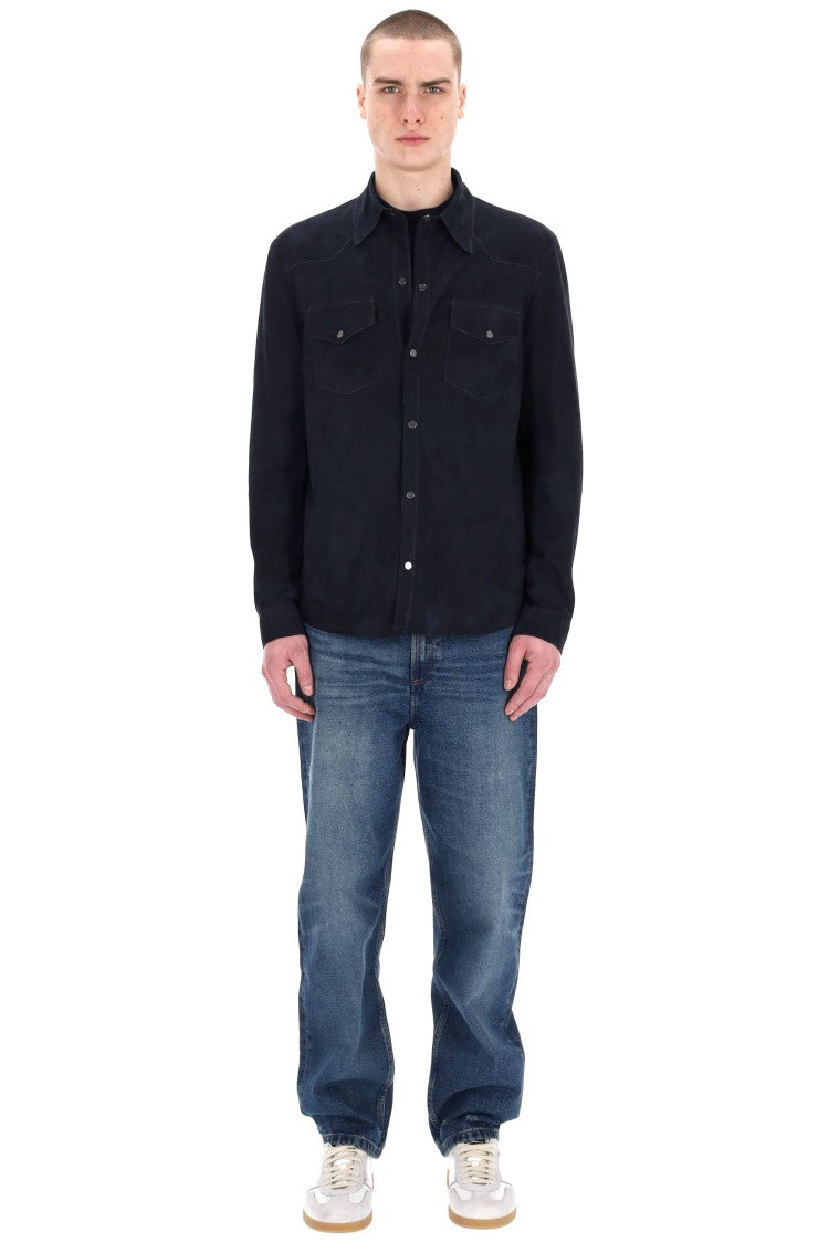 Salvatore Santoro Superlight Suede Overshirt