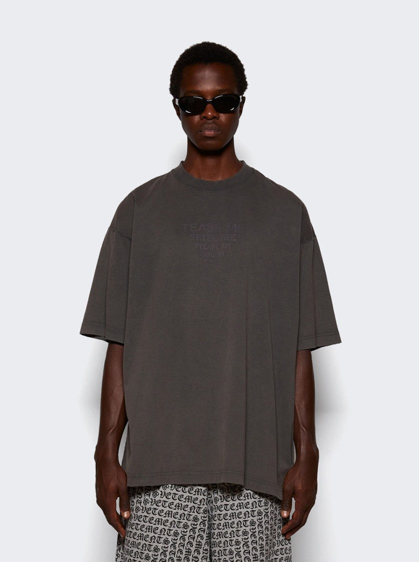 Vetements Tease Me T-Shirt Washed Black