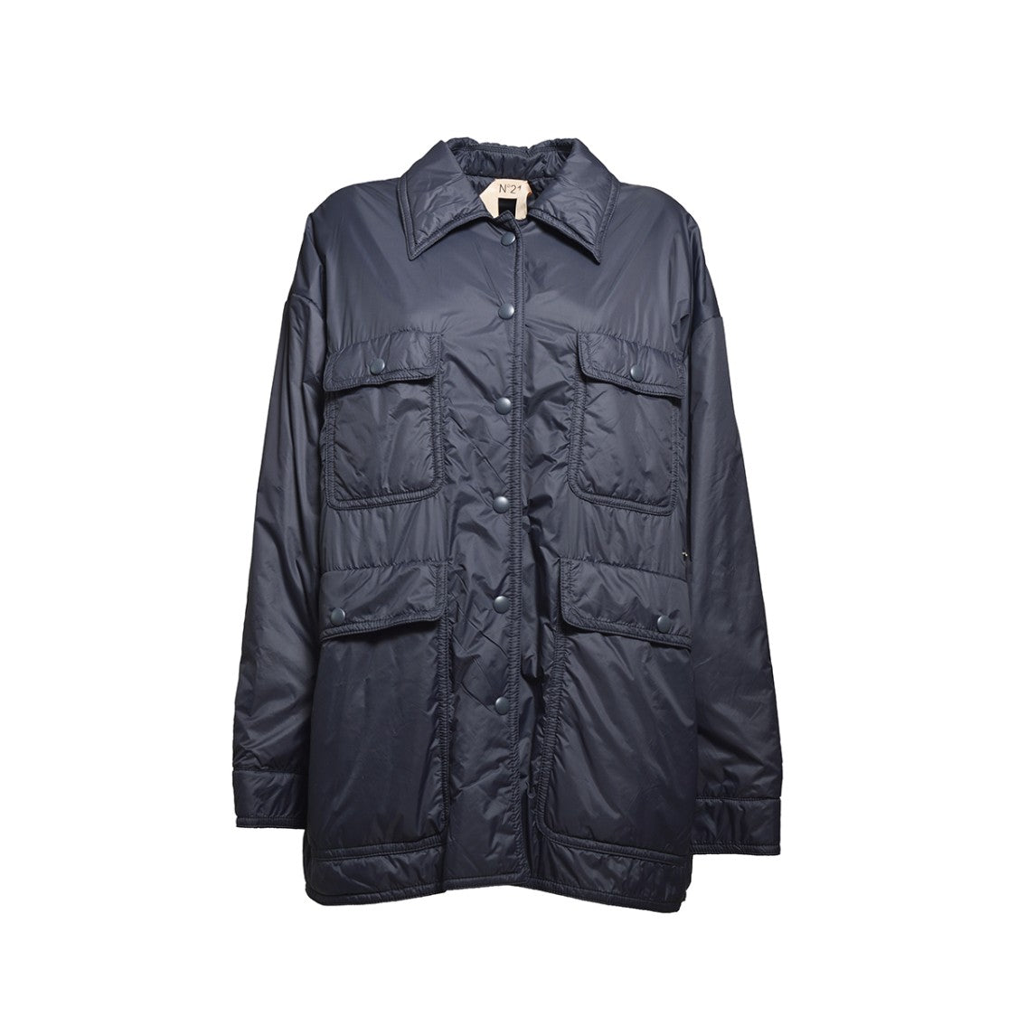 N°21 Oversized Long Technical Nylon Jacket