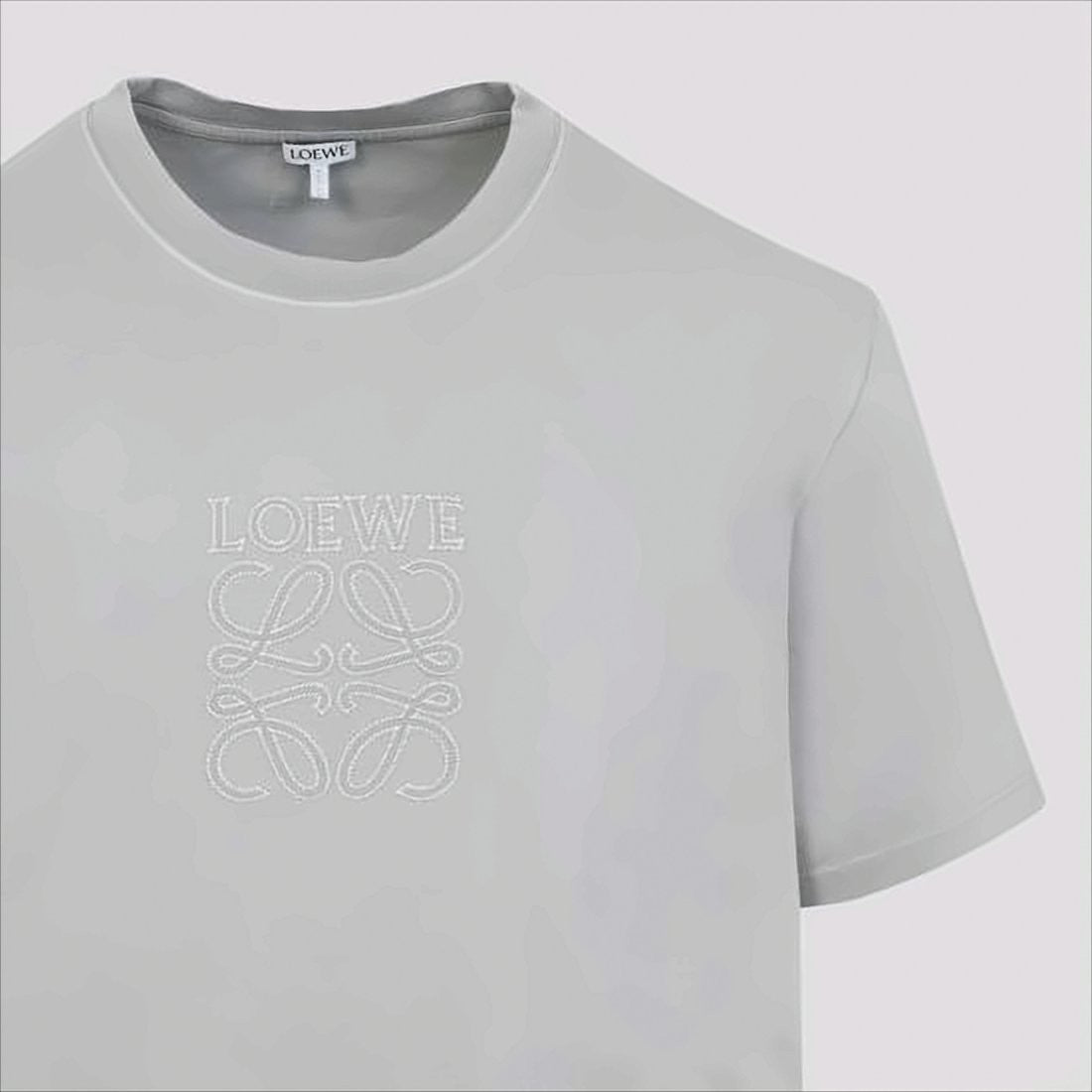 Loewe Short-Sleeved Crew Neck T-Shirt With Embroidered Logo