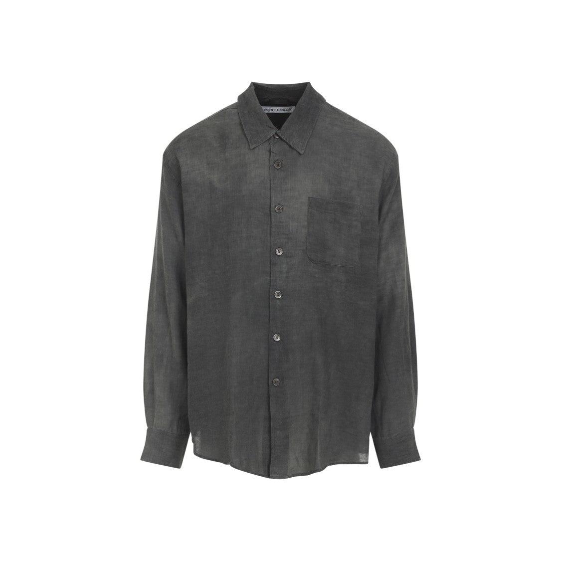 Our Legacy Dark Cloud Grey Organic Cotton Above Shirt