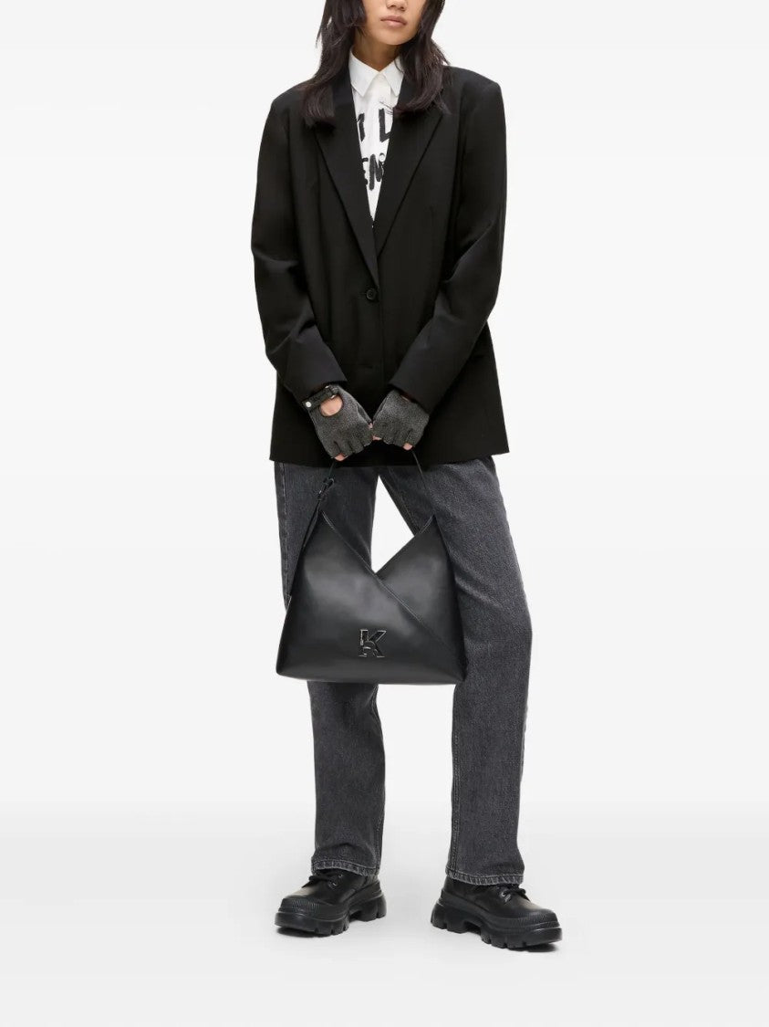 Karl Lagerfeld Tailored Black Blazer With Structured Shoulders