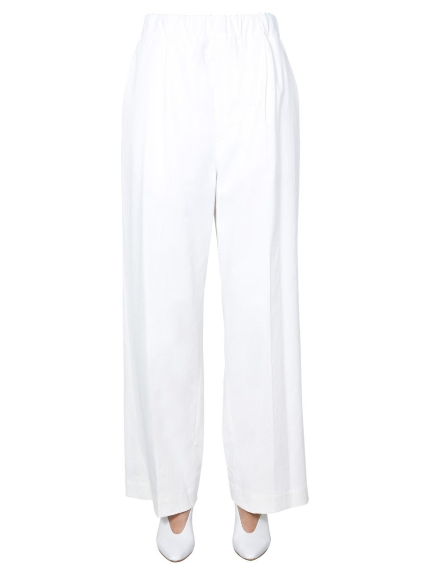 Jejia Lightweight Wide Trousers With Elasticated Waistband
