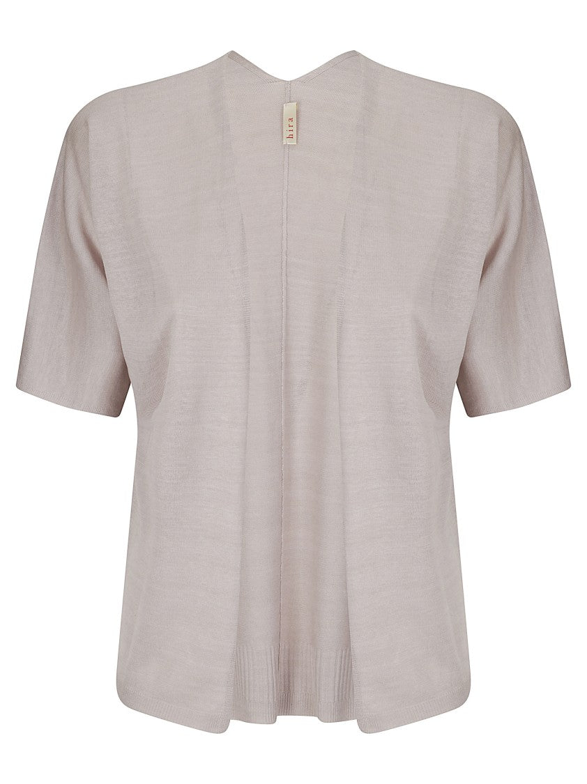 Hira Short Sleeve Cardigan Without Closure
