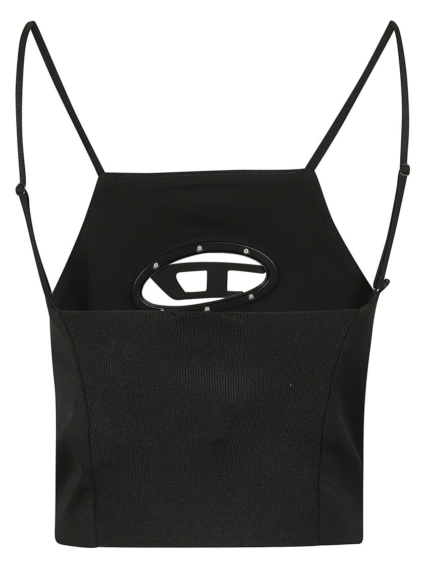 Diesel Sleek Strappy Wool Blend Top