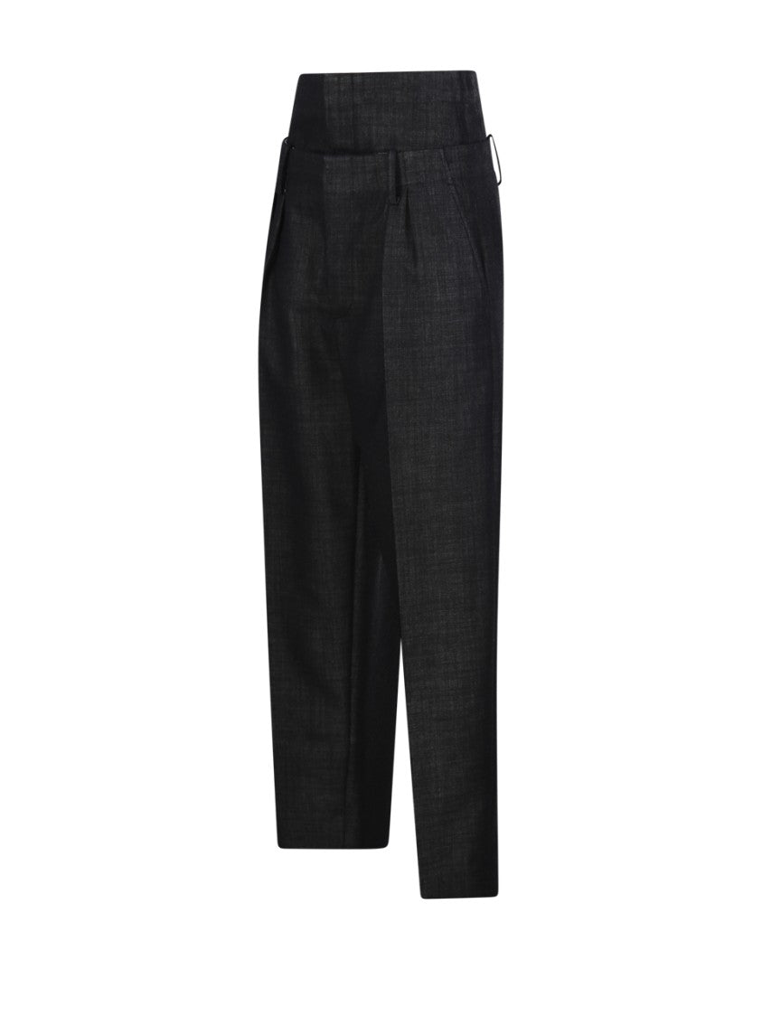 Victoria Beckham Double Waistband Detail Trouser