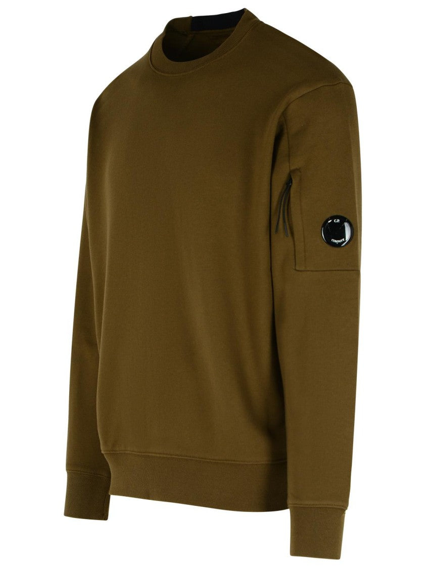 C.P. Company Raised' Green Cotton Sweatshirt