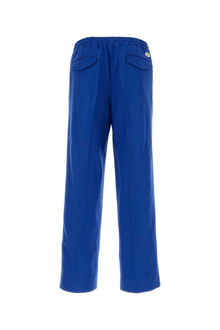 Gucci Electric Blue Wool Blend Pants