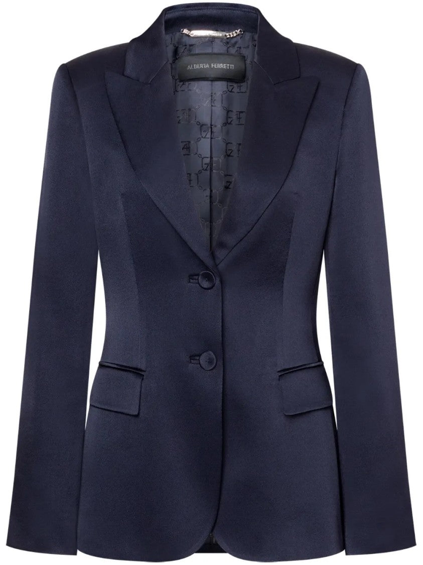 Alberta Ferretti Classic Tailored Jacket With Structured Fit