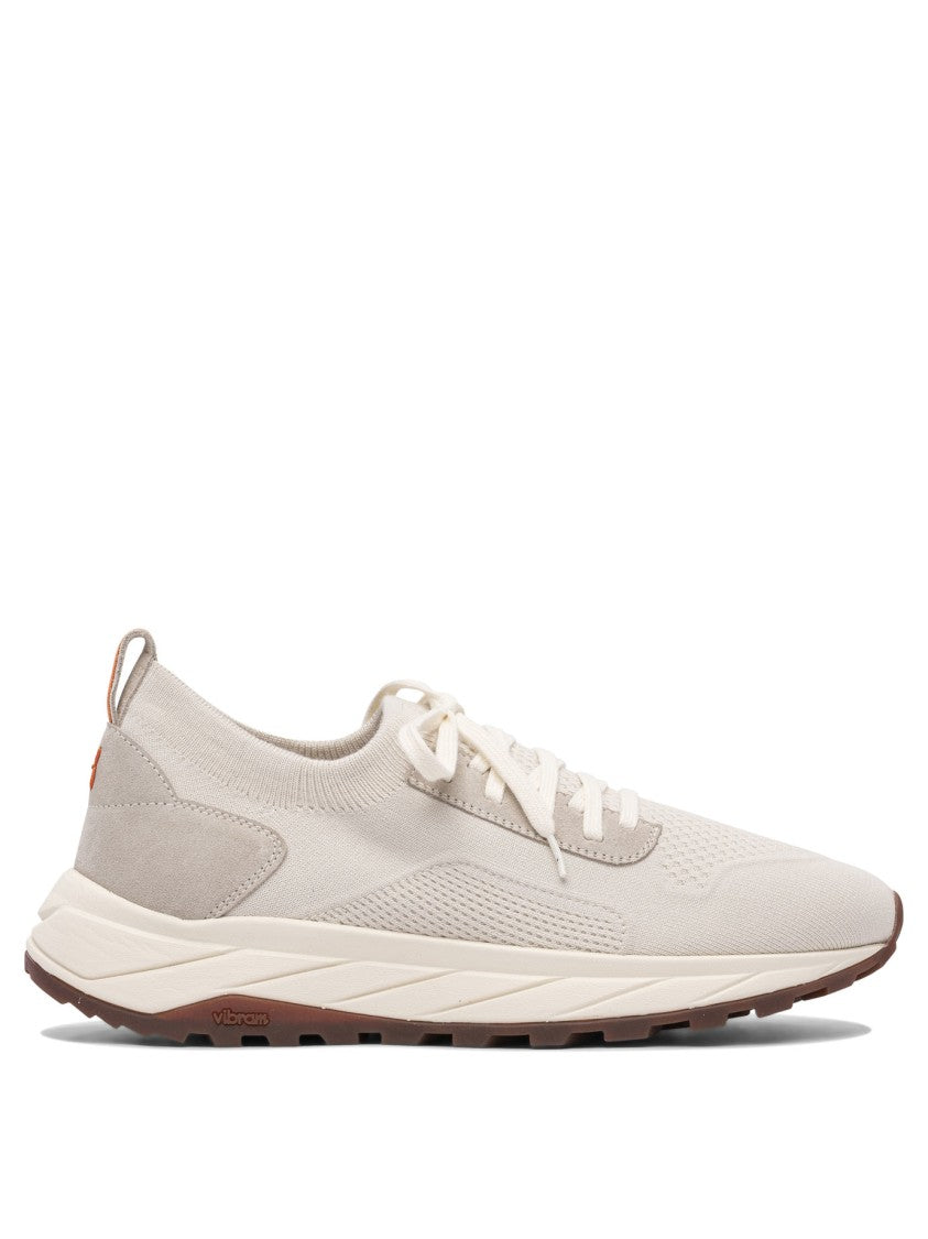 Henderson Baracco Beige Slip-On Sneakers