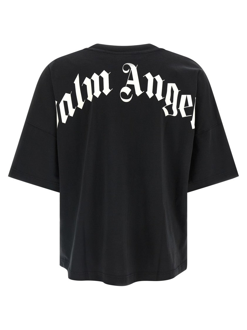 Palm Angels 'Back Curved Logo' T-Shirt