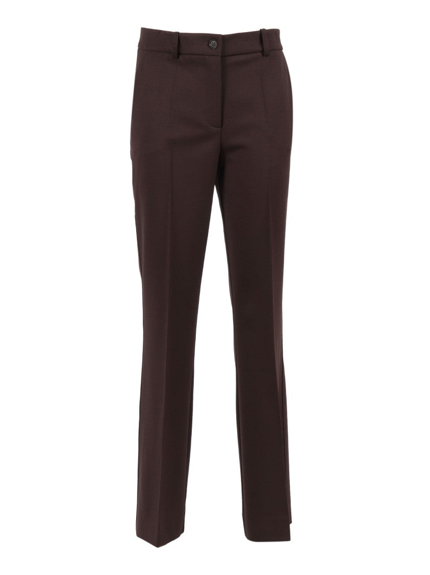 P.A.R.O.S.H. Straight-Leg Tailored Pants With Classic Waistband