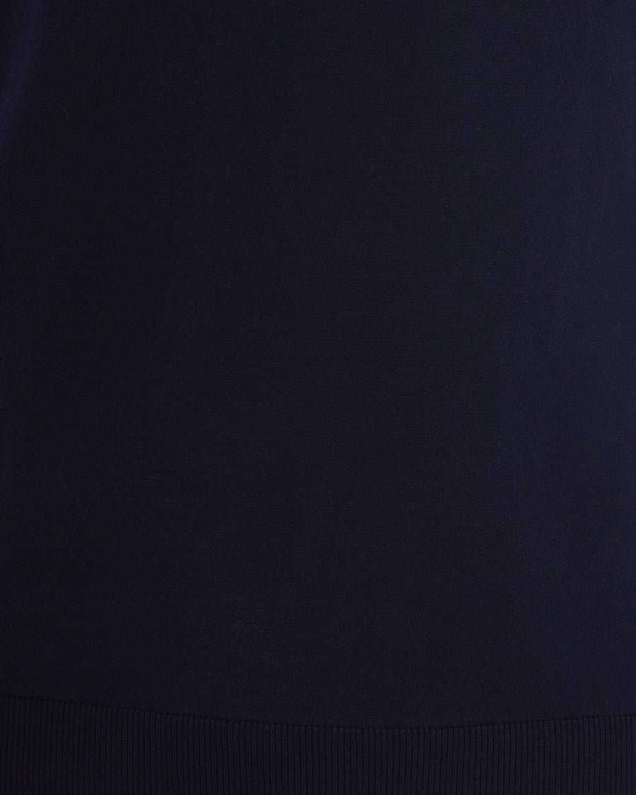 Ballantyne Short-Sleeve Slim-Fit Knit Top With Ribbed Detailing