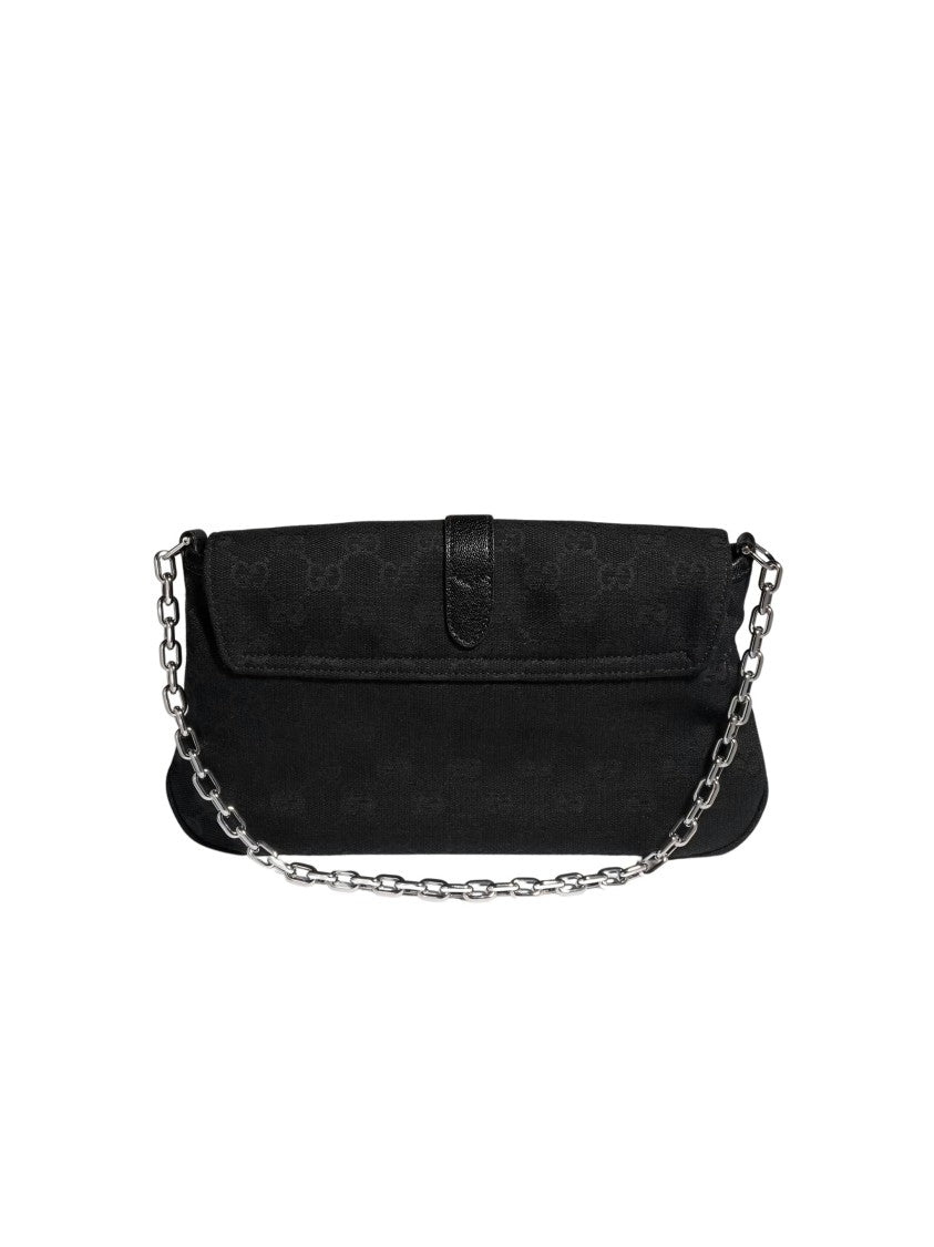 Gucci Aperitivo Black Gg Canvas Evening Crossbody Bag