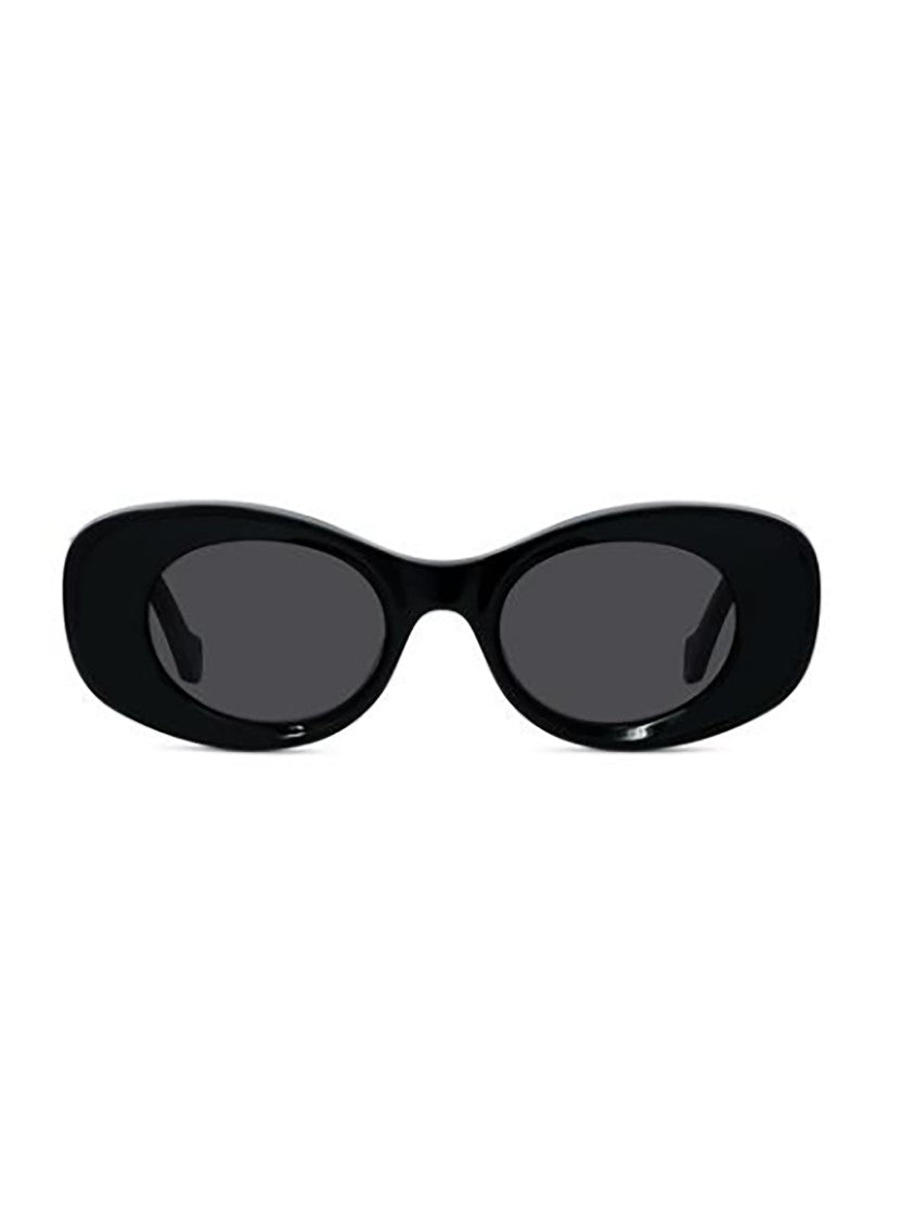 Loewe Black Lw40175i Glossy Oval Sunglasses