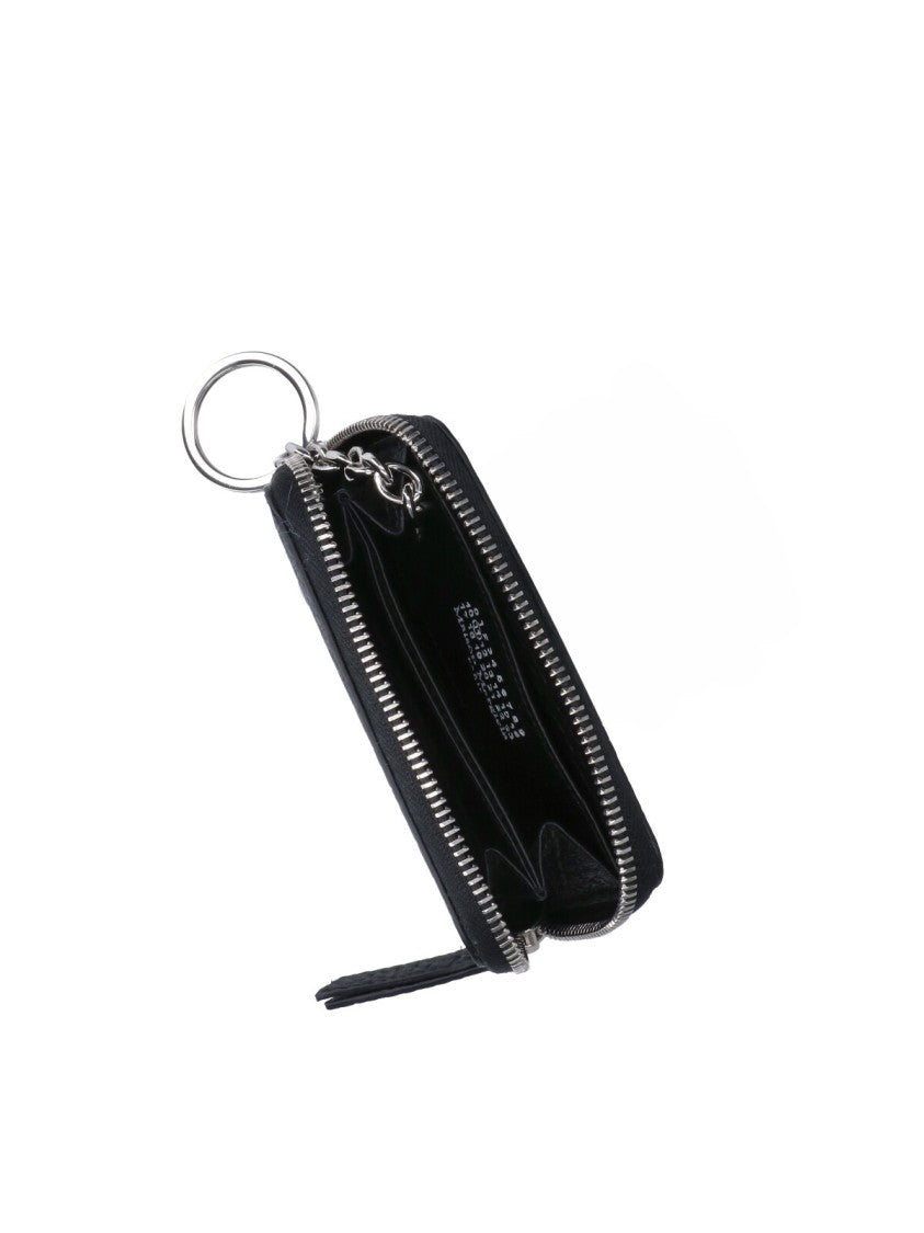 Maison Margiela Black Four Stitches Leather Wallet