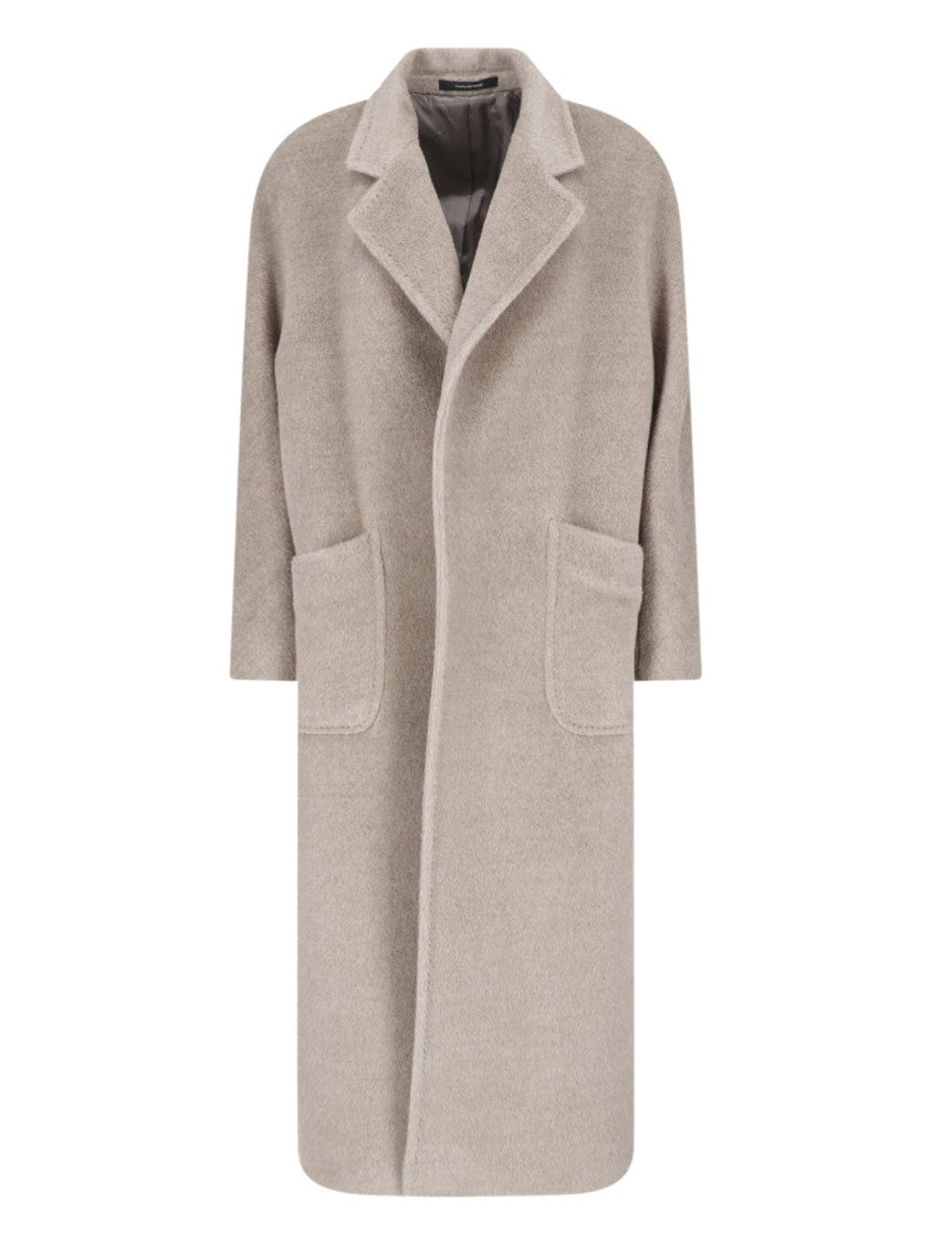 Tagliatore Brown Charlize Alpaca Virgin Wool Belted Coat