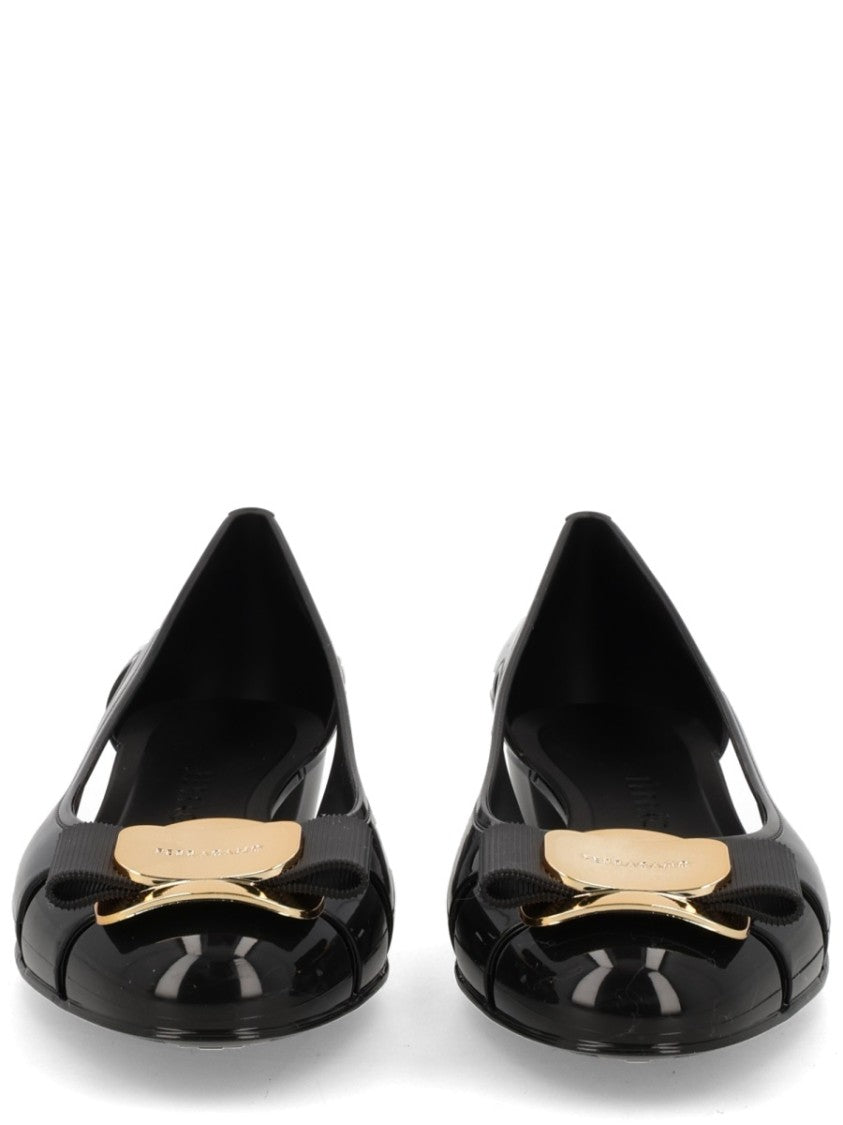 Ferragamo Nara Jelly Translucent Pvc Flats
