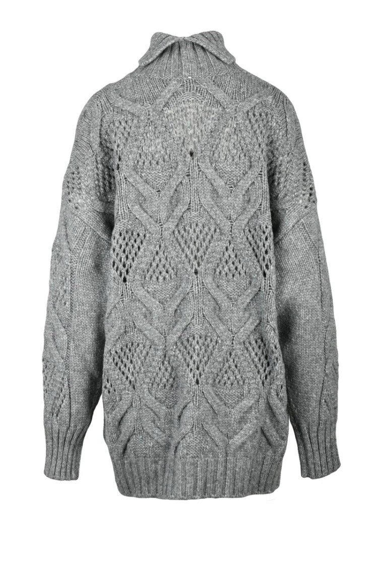 Sportmax Edicola High Neck Sweater - Grey